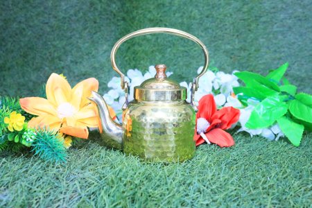 Metallic teapot - home and decore beautiful Vibrant handmde object - usable - Gifting Items Ideal for All Occasions