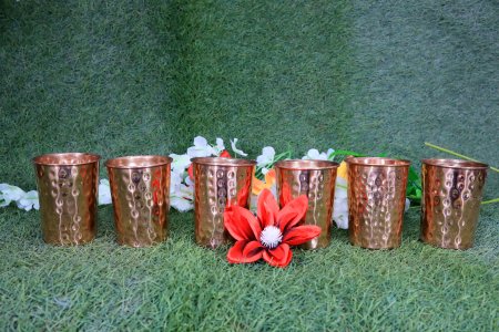 Hammered Copper Glass - home and decore beautiful Vibrant handmde object - usable - Gifting Items Ideal for All Occasions