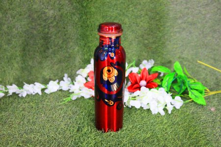 Simple designed copper bottles - home and decore beautiful Vibrant handmde object.