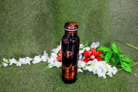 Beautifully printed copper bottles - ideal gift - home and decore beautiful handmde object.