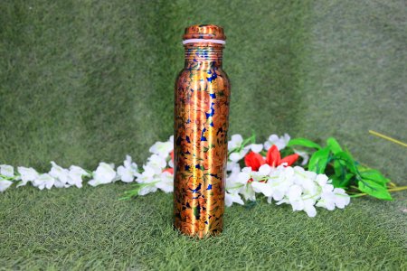 Beautifully printed copper bottles - ideal gift - home and decore beautiful handmde object.