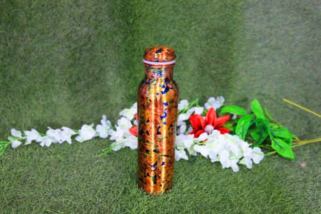 Beautifully printed copper bottles - ideal gift - home and decore beautiful handmde object.