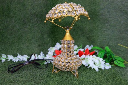 Exquisite Glass Crystal Table Lamp - Gifts for All Occasions - Peaceful & Meditating Atmosphere - Negative Energy Absorption