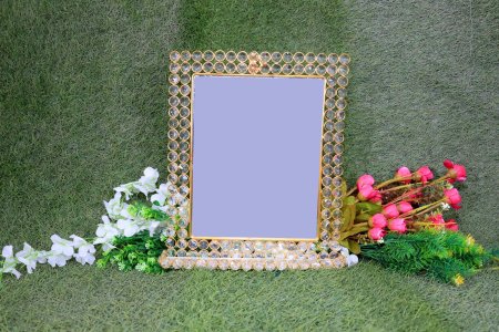 Royal crystal square mirror for wall home and decore beautiful Vibrant object - usable - Gifting Items Ideal for All Occasions