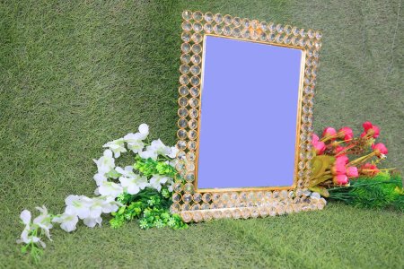 Royal crystal square mirror for wall home and decore beautiful Vibrant object - usable - Gifting Items Ideal for All Occasions
