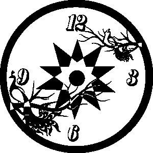 2 Peacocks Sitting On A Branch, 4 Numbers Visible Based Clock (Black C) - Suitable For The Decoration Of A House - Foremost Gifting Material for Your Friends, Relatives and Close Ones