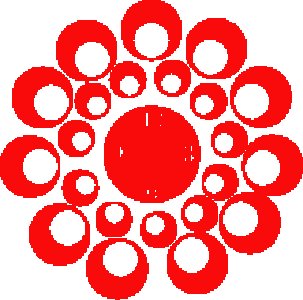23 White Dotted Circles Based Clock - Suitable For The Decoration Of A House - Foremost Gifting Material for Your Friends, Relatives and Close Ones