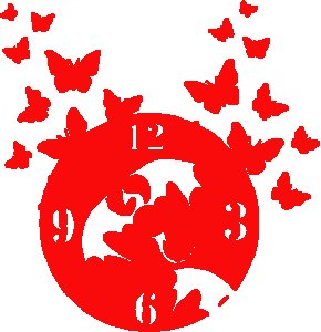 Dragon And Butterfly Based Clock - Suitable For The Decoration Of A House - Foremost Gifting Material for Your Friends, Relatives and Close Ones