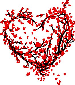 Branches heart-Valentine's Day Gift-Valentine Coffee Mug