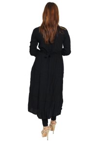 Black and white chained squares embroided straight Kurti for Womens/ girls (black kurti)- Made up of Rayon and designed for you plesant and comfy