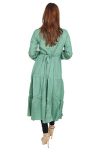 Green flower embroided straight Kurti for Womens/ girls (green kurti) - Made up of Rayon and designed for you plesant and comfy