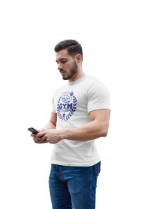 Gym, Fitness Center, (BG White), Round Neck Gym Tshirt (White Tshirt) - Clothes for Gym Lovers - Suitable for Gym Going Person - Foremost Gifting Material for Your Friends and Close Ones