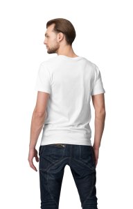 Gym Mode On, Round Neck Gym Tshirt (Green Button On) (White Tshirt) - Clothes for Gym Lovers - Suitable for Gym Going Person - Foremost Gifting Material for Your Friends and Close Ones