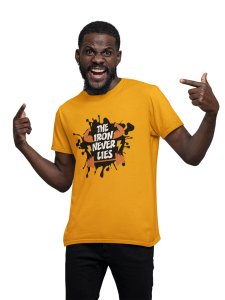 Killer Workout, Round Neck Gym Tshirt (Yellow Tshirt) - Clothes for Gym Lovers - Suitable for Gym Going Person - Foremost Gifting Material for Your Friends and Close Ones