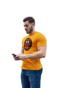 Meet Me At The Gym, Round Neck Gym Tshirt (Yellow Tshirt) - Foremost Gifting Material for Your Friends and Close Ones
