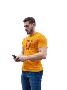 I Love My Gym Round Neck Gym Tshirt (Yellow Tshirt) - Foremost Gifting Material for Your Friends and Close Ones