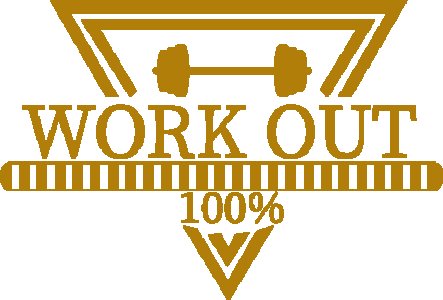 Workout 100%, (BG Golden), Round Neck Gym Tshirt (White Tshirt) - Clothes for Gym Lovers - Foremost Gifting Material for Your Friends and Close Ones