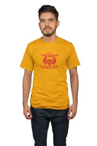 Do It for Yourself, After Selfie Round Neck Gym Tshirt (Yellow Tshirt) - Clothes for Gym Lovers - Foremost Gifting Material for Your Friends and Close Ones