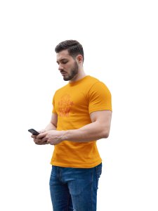 Meet Me At The Gym, Fist Round Neck Gym Tshirt (Yellow Tshirt) - Clothes for Gym Lovers - Foremost Gifting Material for Your Friends and Close Ones