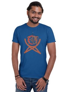 Target Board Round Neck Gym Tshirt - Clothes for Gym Lovers (Blue Tshirt) - Suitable for Gym Going Person - Foremost Gifting Material for Your Friends and Close Ones