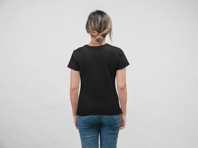 Women x - Line Art for Female - Half Sleeves T-shirt