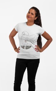 LADT queen - Line Art for Female - Half Sleeves T-shirt