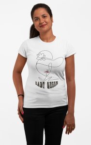 LADT queen - Line Art for Female - Half Sleeves T-shirt