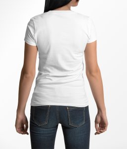 Lovely - Line Art for Female - Half Sleeves T-shirt