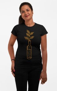 Lab Plant - Line Art for Female - Half Sleeves T-shirt