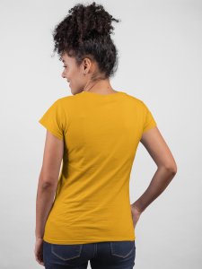 Beautiful hair girl - Line Art for Female - Half Sleeves T-shirt