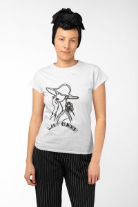 Lady Queen - Line Art for Female - Half Sleeves T-shirt