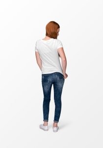 WoW - Line Art for Female - Half Sleeves T-shirt