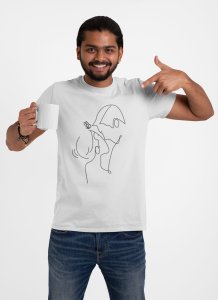 Women And Men - Line Art for Male - Half Sleeves T-shirt