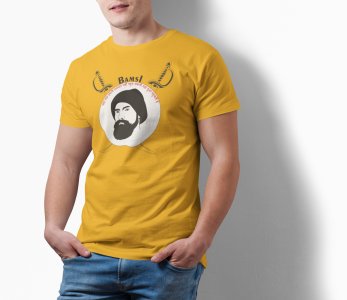 Waha Dua Pohchti hai - Yellow - The Ertugrul Ghazi - 100% cotton t-shirt for Men with soft feel and a stylish cut