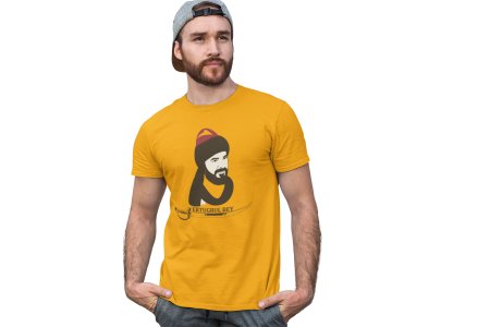Ertugrul Bey Sword - Yellow - The Ertugrul Ghazi - 100% cotton t-shirt for Men with soft feel and a stylish cut