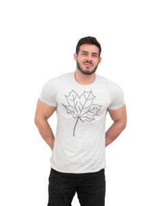 Petal - Line Art for Male - Half Sleeves T-shirt