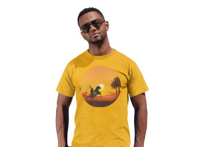 Dirilis - Yellow - The Ertugrul Ghazi - 100% cotton t-shirt for Men with soft feel and a stylish cut