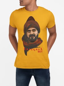 Eryugal Bey - Yellow - The Ertugrul Ghazi - 100% cotton t-shirt for Men with soft feel and a stylish cut