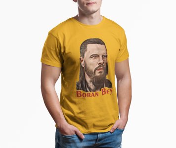 Boran bey - Yellow - The Ertugrul Ghazi - 100% cotton t-shirt for Men with soft feel and a stylish cut