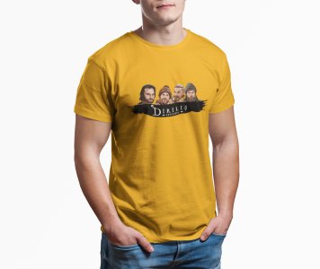 DIRILIS Ertugrul - Yellow - The Ertugrul Ghazi - 100% cotton t-shirt for Men with soft feel and a stylish cut