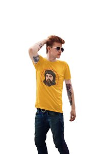 Bamsi Alp - Character Illustration - Yellow - The Ertugrul Ghazi - 100% cotton t-shirt for Men with soft feel and a stylish cut
