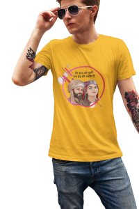 Us Eid ki talash hai - Yellow - The Ertugrul Ghazi - 100% cotton t-shirt for Men with soft feel and a stylish cut