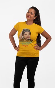 Ileema Sultan - Yellow - The Ertugrul Ghazi - 100% cotton t-shirt for Women with soft feel and a stylish cut