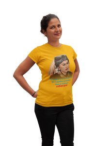Ileema Sultan - Yellow - The Ertugrul Ghazi - 100% cotton t-shirt for Women with soft feel and a stylish cut