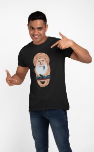 Ibn-UL-ARABI Illustration - Black - The Ertugrul Ghazi - 100% cotton t-shirt for Men with soft feel and a stylish cut