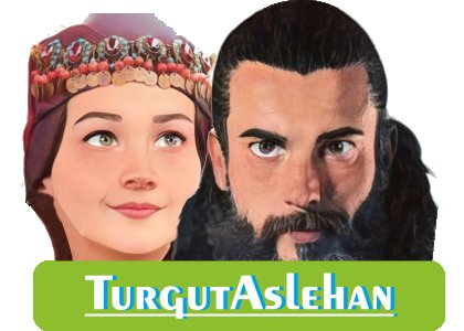 Turgut Aslehan - Black - The Ertugrul Ghazi - 100% cotton t-shirt for Men with soft feel and a stylish cut