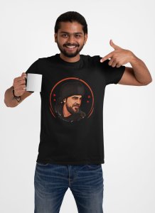 Ertgrul ghazzi - Character Illustration - Black - The Ertugrul Ghazi - 100% cotton t-shirt for Men with soft feel and a stylish cut