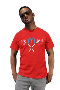 Axes - Red - The Ertugrul Ghazi - 100% cotton t-shirt for Men with soft feel and a stylish cut