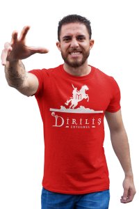 Dirilis Ertugrul - Red - The Ertugrul Ghazi - 100% cotton t-shirt for Men with soft feel and a stylish cut