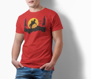 Warrior - Red - The Ertugrul Ghazi - 100% cotton t-shirt for Men with soft feel and a stylish cut